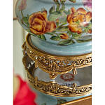 Ваза с птичкой из фарфора с бронзовыми элементами Garden of Eden варинант исполнения - 10 | Loft Concept в Самаре