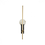 Бра с круглым плафоном из алебастра и бронзовой декоративной стрекозой 65 Alaris  варинант исполнения - 1 | Loft Concept в Самаре