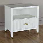 Прикроватная тумбочка с полкой Elsa Dreams White варинант исполнения - 1 | Loft Concept в Самаре