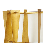 Потолочный светильник круглый с каркасом в форме треугольников и тканевым абажуром Brutal Light варинант исполнения - 2 | Loft Concept в Самаре