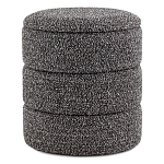 Пуф Three Gray в ткани букле серого цвета варинант исполнения - 1 | Loft Concept в Самаре