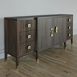 Большой Комод-буфет Elsa Dreams Walnut с ящиками варинант исполнения - 4 | Loft Concept в Самаре