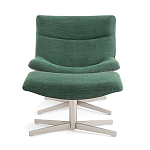 Кресло вращающееся с подставкой для ног зеленое Verdante варинант исполнения - 2 | Loft Concept в Самаре