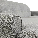 Трехместный диван Garner Grey Ornament Sofa варинант исполнения - 3 | Loft Concept в Самаре