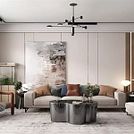 Дизайнерский журнальный стол зеркальный волнистой формы Gytep варинант исполнения - 1 | Loft Concept в Самаре