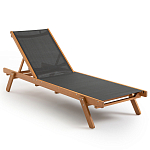 Шезлонг из текстиля и эвкалипта Power of Nature варинант исполнения - 1 | Loft Concept в Самаре