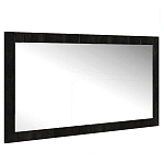 Зеркало настенное прямоугольное цвета угольный камень Stone Effect варинант исполнения - 1 | Loft Concept в Самаре