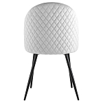 Мягкий стул в сером велюре Miruna Chair варинант исполнения - 3 | Loft Concept в Самаре