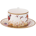 Чайная пара из фарфора 300 мл Hunting Porcelain Collection варинант исполнения - 2 | Loft Concept в Самаре