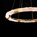 Люстра в форме кольца с золотым декором Warm Heavenly Light варинант исполнения - 6 | Loft Concept в Самаре