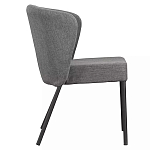 Стул серый с широкой закругленной спинкой Chair Gray Attractive варинант исполнения - 2 | Loft Concept в Самаре