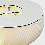 Подвесной светильник с белыми изящными декоративными лепестками Volumetric Petal Lamp варинант исполнения - 9 | Loft Concept в Самаре