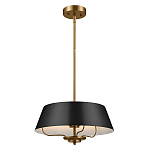 Подвесной светильник с конусовидным металлическим абажуром черного цвета Kichler варинант исполнения - 2 | Loft Concept в Самаре