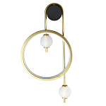 Бра с круглой рамкой и стеклянными белыми шарами B.LUX C Ball варинант исполнения - 1 | Loft Concept в Самаре