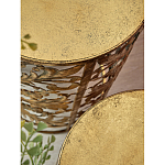 Столик приставной с цветочной резной фактурой Madagascar варинант исполнения - 2 | Loft Concept в Самаре