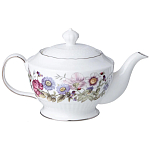 Чайный сервиз из фарфора с рисунком цветов на 6 персон 14 предметов Garden Whisper Porcelain Set  варинант исполнения - 1 | Loft Concept в Самаре