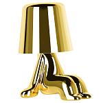 Настольная лампа фигурная цвета золото с гладким абажуром Высота 16 см Sophia варинант исполнения - 2 | Loft Concept в Самаре