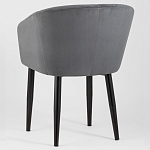 Мягкое кресло на металлических ножках Shaggy Dark Grey варинант исполнения - 4 | Loft Concept в Самаре