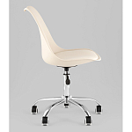 Офисный стул на металлическом основании EGGERY Beige пластик варинант исполнения - 4 | Loft Concept в Самаре