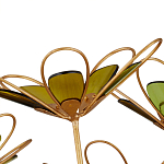 Люстра золотого цвета в форме цветка Hanging Flowers варинант исполнения - 2 | Loft Concept в Самаре