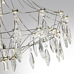 Люстра подвесная из металла с хрустальными прозрачными подвесками Quasar 81 варинант исполнения - 13 | Loft Concept в Самаре