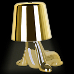 Настольная лампа фигурная цвета золото с гладким абажуром Высота 16 см Sophia варинант исполнения - 7 | Loft Concept в Самаре