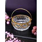 Корзиночка из прозрачного стекла с бронзовой ручкой Eden Garden варинант исполнения - 3 | Loft Concept в Самаре