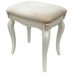 Пуф из массива дерева с велюровой обивкой Pascal French Seating варинант исполнения - 1 | Loft Concept в Самаре