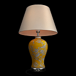 Настольная лампа желтая с изображением белых птиц Flight Among Acacia варинант исполнения - 4 | Loft Concept в Самаре