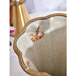 Ваза голубого цвета из фарфора с цветочным рисунком и бронзовой стрекозой Blue Garden варинант исполнения - 6 | Loft Concept в Самаре