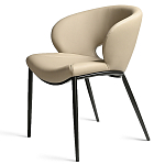 Стул обеденный кремовый из экокожи Futuristic Chair варинант исполнения - 1 | Loft Concept в Самаре