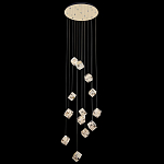 Люстра каскадная с мозаичным хрустальным оформлением Sparks of Crystal варинант исполнения - 3 | Loft Concept в Самаре