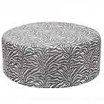 Пуф круглый с принтом Beige Jacquard варинант исполнения - 1 | Loft Concept в Самаре