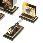 Настольный письменный набор из яшмы и долерита с декором в виде коня Manager Organizer варинант исполнения - 7 | Loft Concept в Самаре