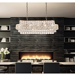 Люстра овальной формы хрустальная в неоклассическом стиле Majesty варинант исполнения - 8 | Loft Concept в Самаре