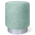 Пуф мятный велюр на металлическом основании Golden Belt варинант исполнения - 1 | Loft Concept в Самаре