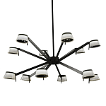 Люстра черного цвета на штанге Noir Supernova варинант исполнения - 1 | Loft Concept в Самаре