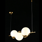 Люстра подвесная светодиодная Jagna 2 Gold and White варинант исполнения - 3 | Loft Concept в Самаре