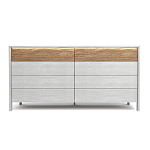 Комод 8 ящиков с подсветкой на рельефном фасаде Warm Industrial варинант исполнения - 1 | Loft Concept в Самаре