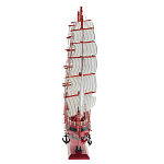 Декоративная модель деревянного красного парусника в подарочной упаковке With The low варинант исполнения - 2 | Loft Concept в Самаре
