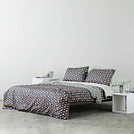 Постельное белье из сатина с принтом треугольники 150х200 см Triangular Dreams варинант исполнения - 6 | Loft Concept в Самаре