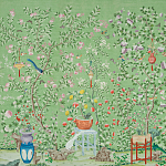 Обои ручная роспись Belvoir Pistachio варинант исполнения - 1 | Loft Concept в Самаре