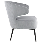 Современное мягкое кресло на металлических ножках Rakush Grey варинант исполнения - 5 | Loft Concept в Самаре