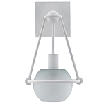 Бра белое с матовым стеклянным плафоном в форме шара White Lighthouse варинант исполнения - 3 | Loft Concept в Самаре