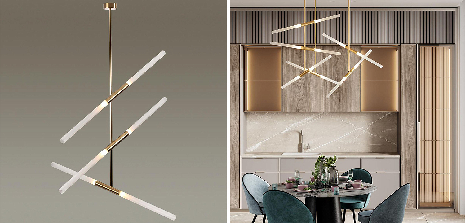 Светильник Gold Delta Light 6 lamp Светильник Gold Delta Light 6 lamp - Loft-Concept в Самаре