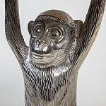 Столик с подстольем в виде обезьянки Bombay Nickel варинант исполнения - 4 | Loft Concept в Самаре