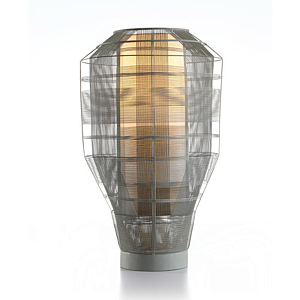 Настольная лампа серого цвета Schema