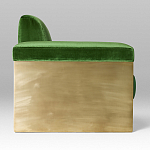 Эксклюзивный Диван в стиле Арт-деко Phoenix с элегантными латунными элементами  варинант исполнения - 2 | Loft Concept в Самаре