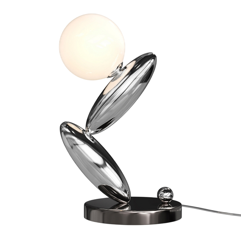 Настольный светильник Resonance 3000К 6Вт Серебряный Белый в Самаре | Loft Concept 