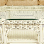 Комплект уличной мебели из ротанга Clara белый варинант исполнения - 13 | Loft Concept в Самаре